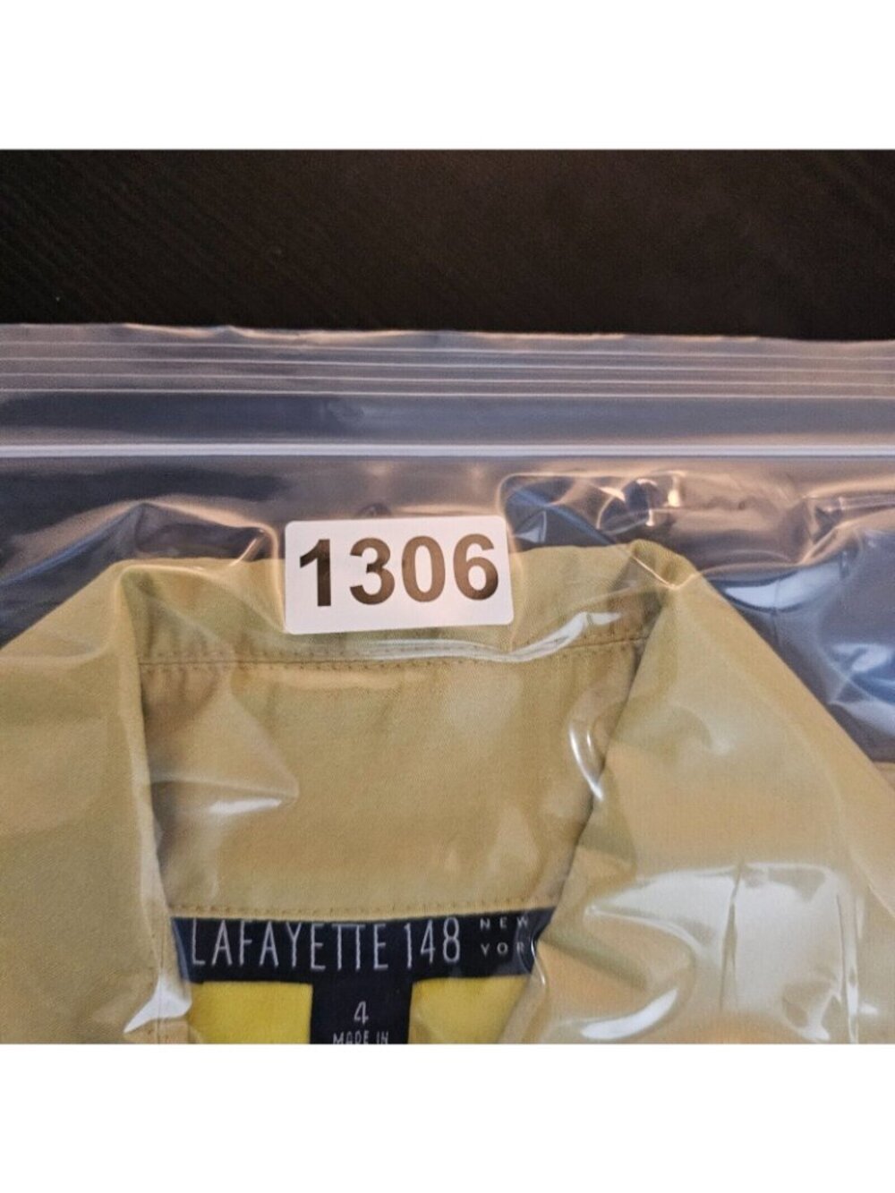 NWT Lafayette 148 Swing Jacket Womens 4 Pistachio Polished Lux Green Coat Zip - Picture 15 of 15